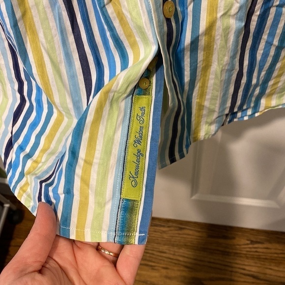 Robert Graham Striped Button Down Shirt EUC - Picture 7 of 14